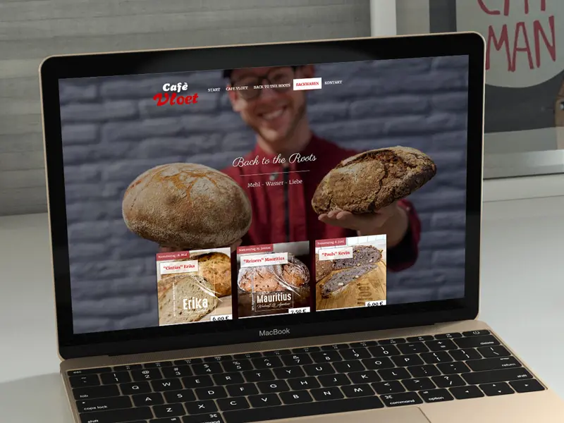 Bäckerei Vloet mit hervorragendem Webdesign und perfekter Homepage